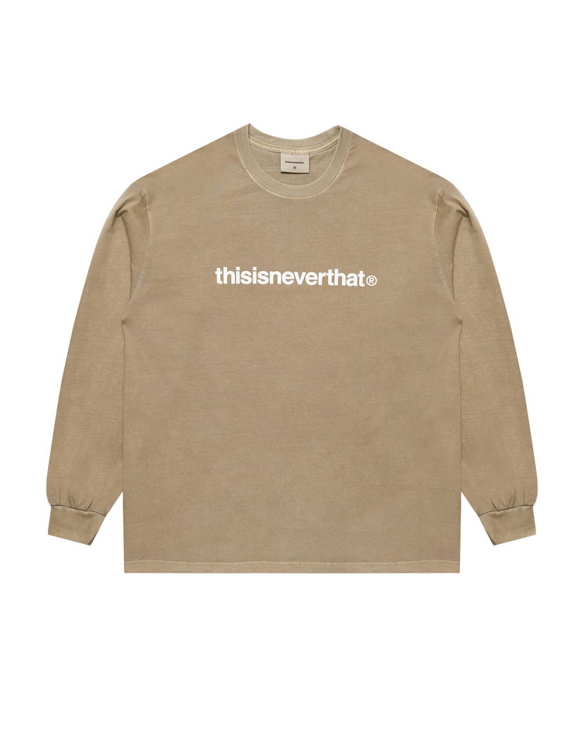 Тениска thisisneverthat Long Sleeve Graphic T-Shirt Бежово | TN243TTSLT02-COF