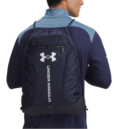 Спортна торба Under Armour Hustle Drawstring Sackpack with Storm Technology Тъмно синьо | 6000519-410, 4