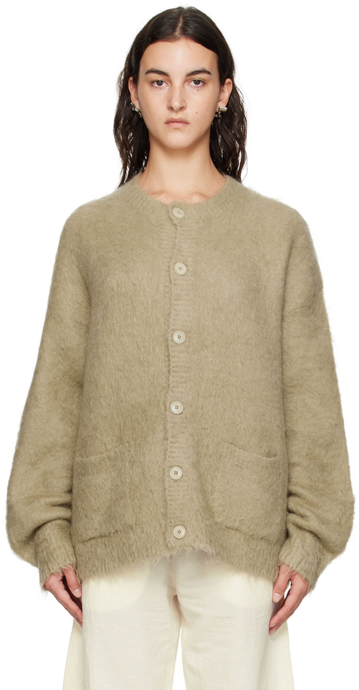 Пуловер Acne Studios Brushed Cardigan Бежово | B60288-, 0