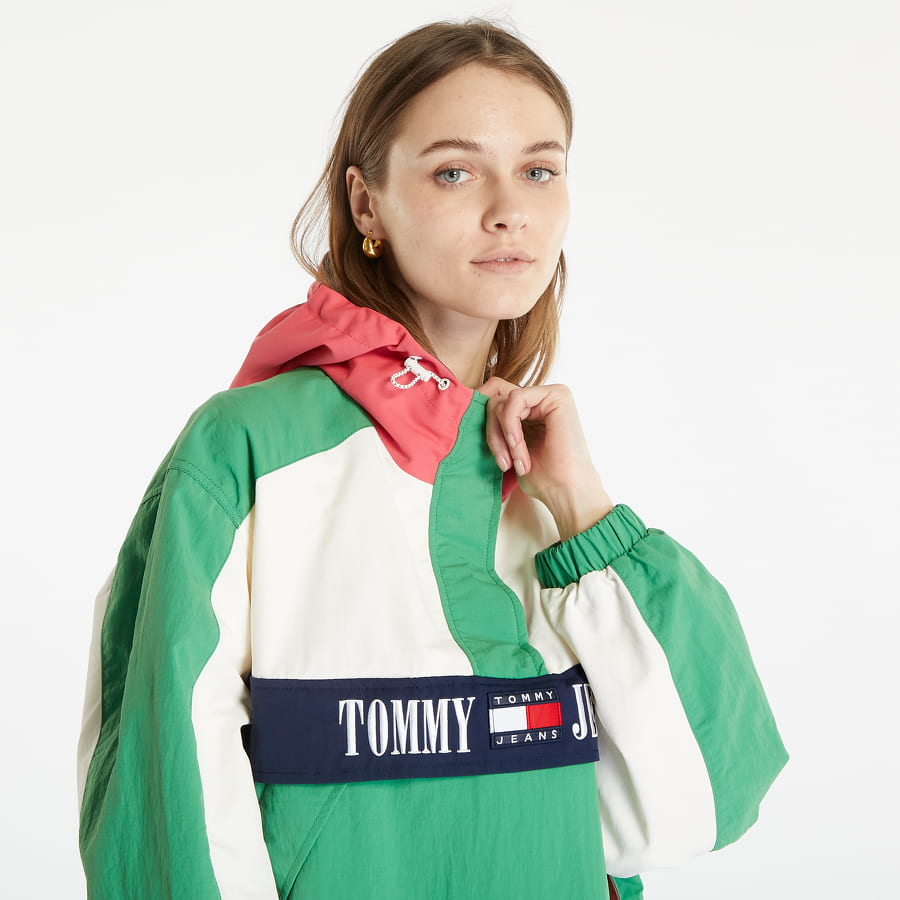 Ветровка Tommy Hilfiger Hooded Archive Chicago Windbreaker Popover Jacket Зелено | DW0DW15343 LY3, 1