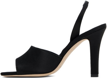 Аксесоари Manolo Blahnik Manolo Blahnik Clotilde Heeled Slingback Sandals Черно | 124-2485, 2