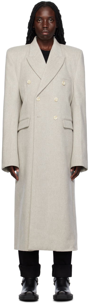 Палта VETEMENTS VTMNTS Tailored Double-Breasted Coat Сиво | VL18CO600W, 0