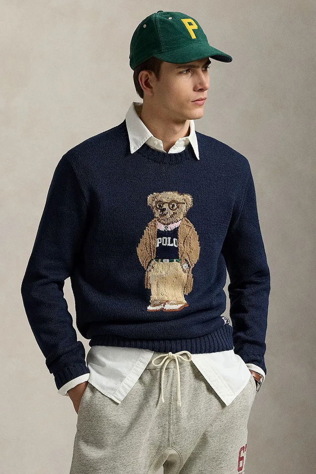 Polo Ralph Lauren Lscn Long Sleeve Sweater with Bear