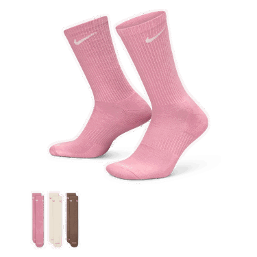 Чорапи Nike Nike Everyday Plus Cushioned Training Socks (3 Pairs) Розово | SX6888-936, 1