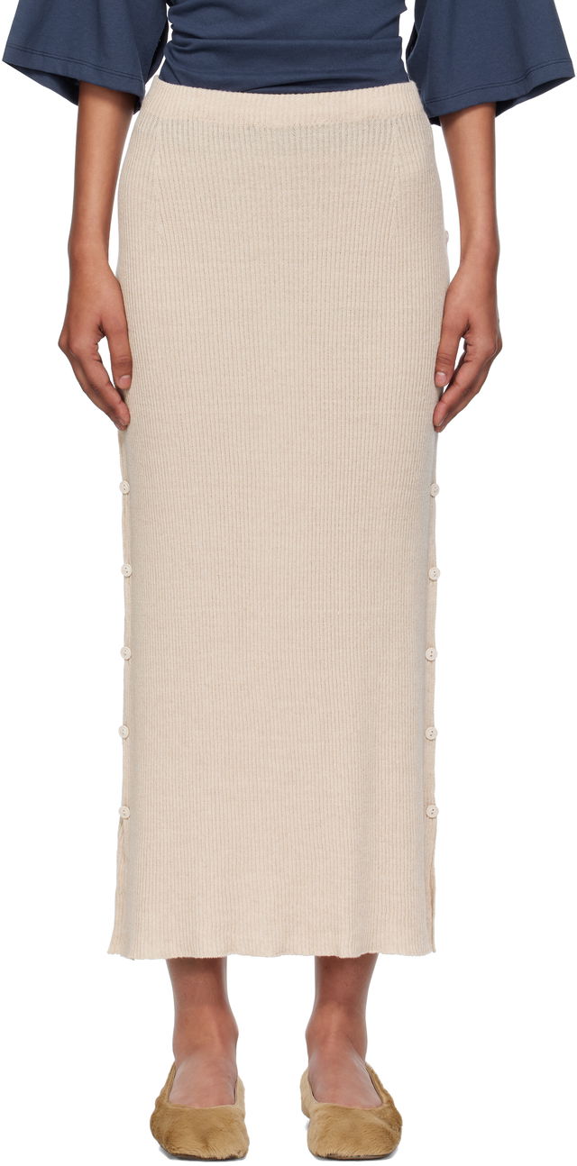Baserange Franca Midi Knit Skirt