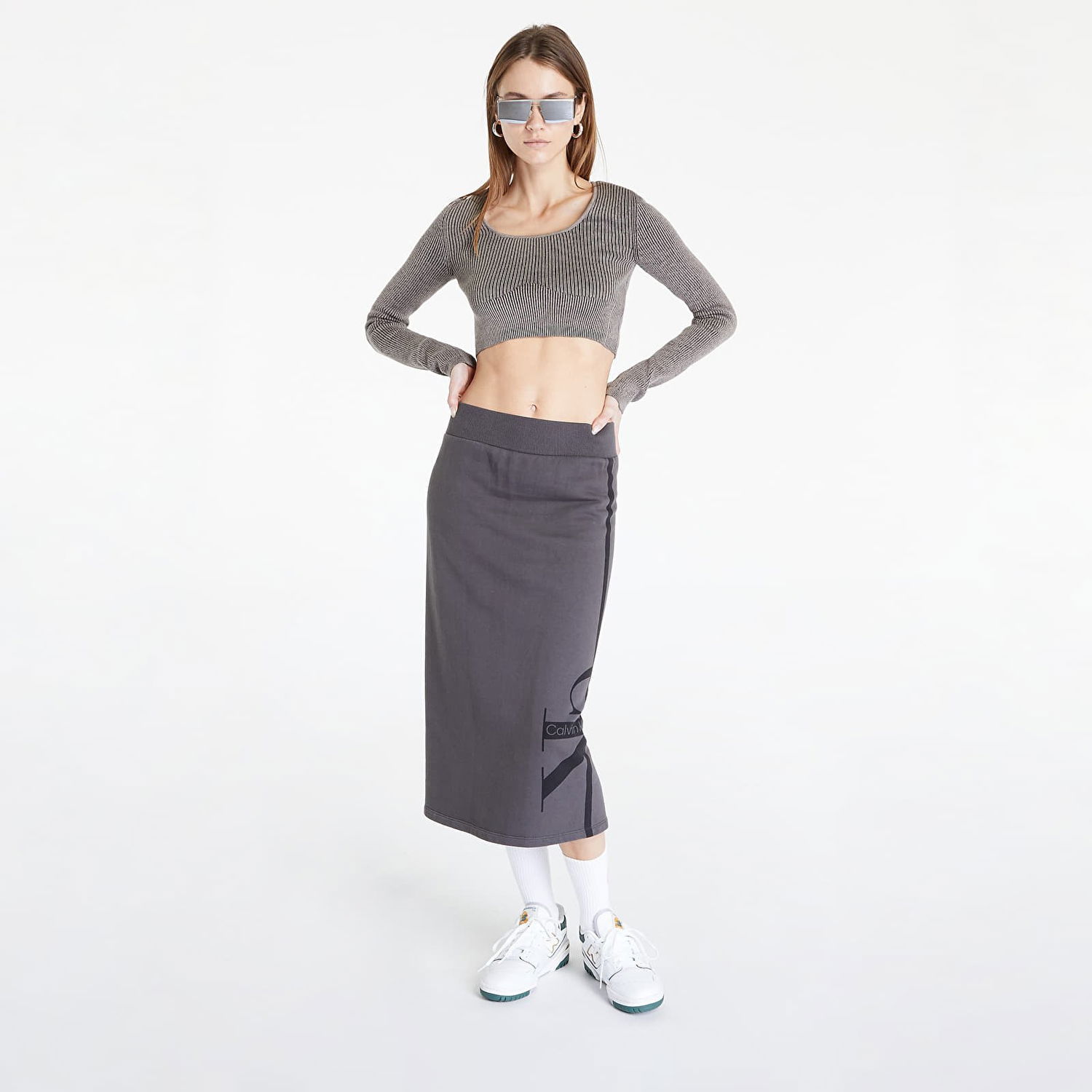 Пуловер CALVIN KLEIN Jeans Square Neck Plating Knitwear Perfect Taupe Черно | J20J219785 A03, 0