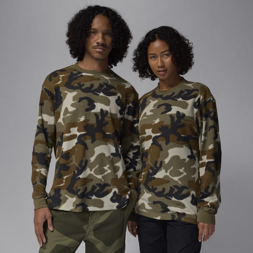 Тениска Jordan Jordan MVP Long Sleeve T-Shirt Camo Кафяво | FV7442-380