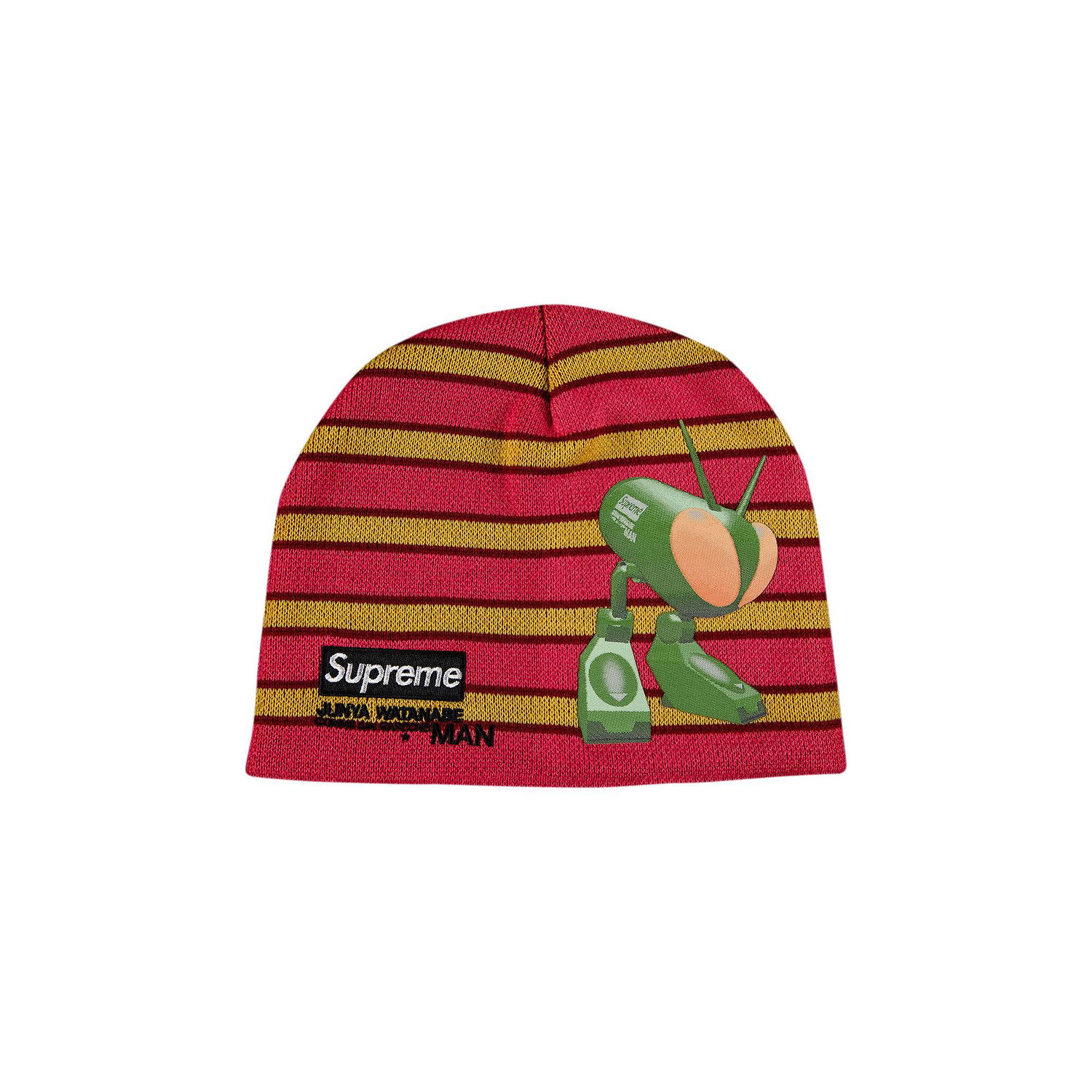 Шапка Supreme Junya Watanabe x Comme des Garçons MAN Beanie Червено | FW21BN46 RED STRIPE, 1
