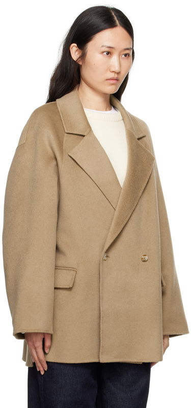Палта Loulou de Saison Loulou de Saison Gary Double-Breasted Coat Черно | GARY, 4