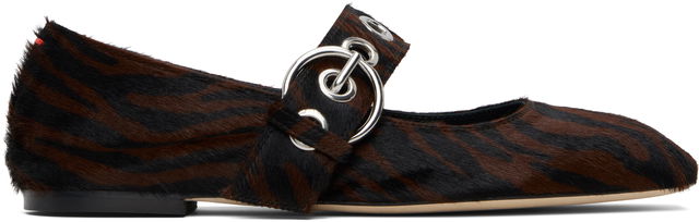 Aeyde Uma Eyelet Mary-Jane Ballerina Flats
