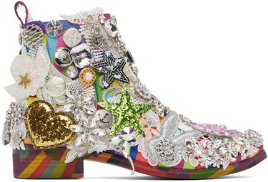 Облекло Comme des Garçons Comme des Garçons Kids Love Gaite Edition Embellished Chelsea Boots Многоцветен | GM-K101-001, 0