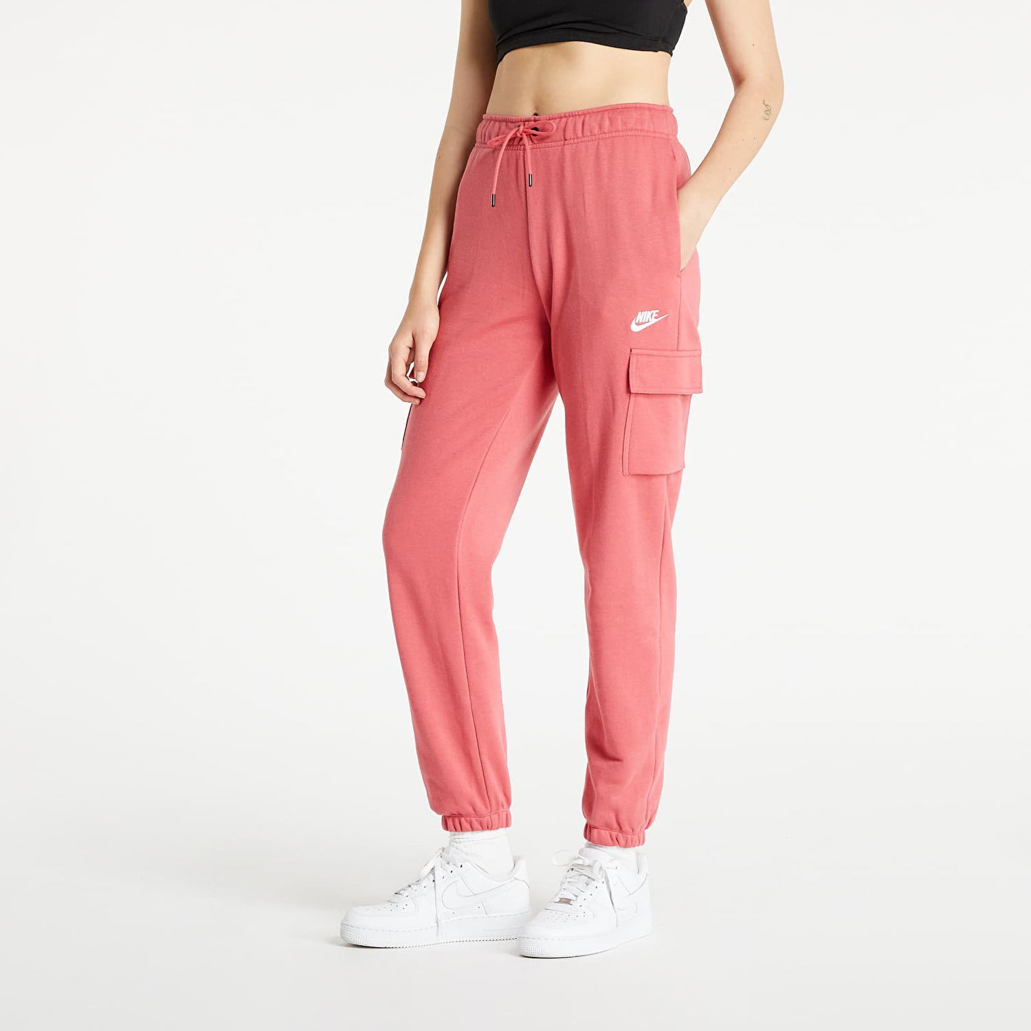 Карго панталони Nike Sportswear Essential Fleece Mr Cargo Pant Розово | DD8713-622, 0