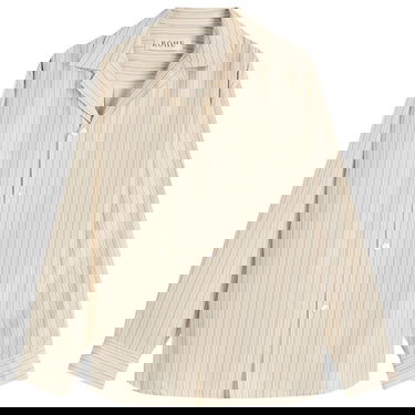 Риза Róhe Róhe Men's Silk Vacation Shirt, Heritage Stripe Бежово | 314-19-048, 1
