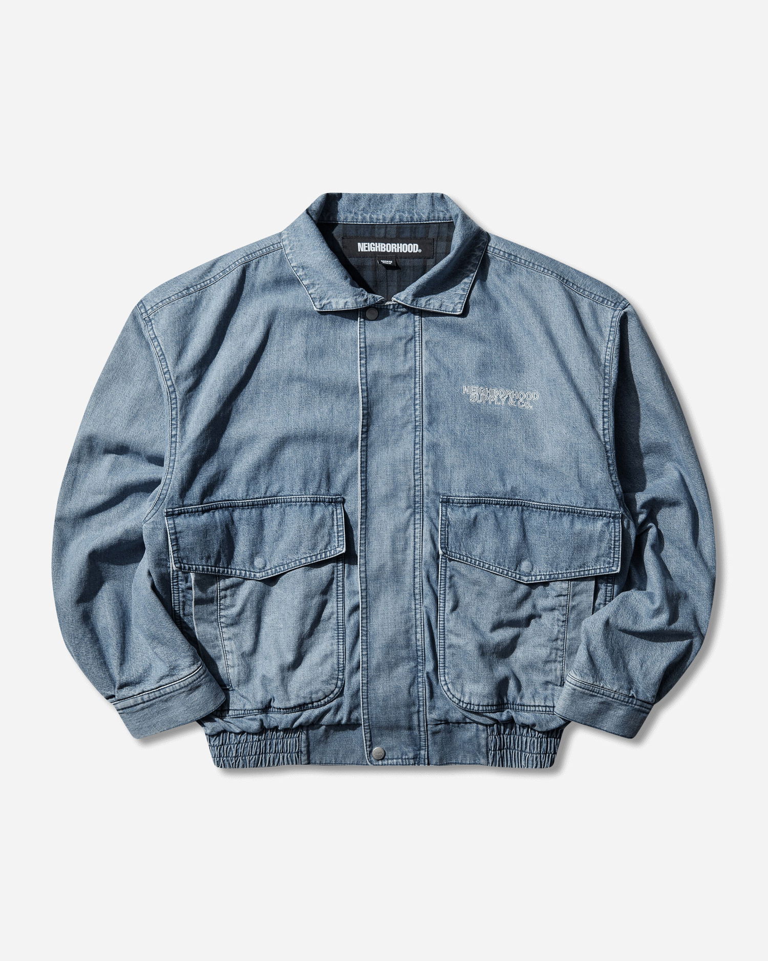 Яке Neighborhood NEIGHBORHOOD Denim Dad Jacket with Utility Pockets Синьо | 252SPNH-JKM01 INDIGO, 1