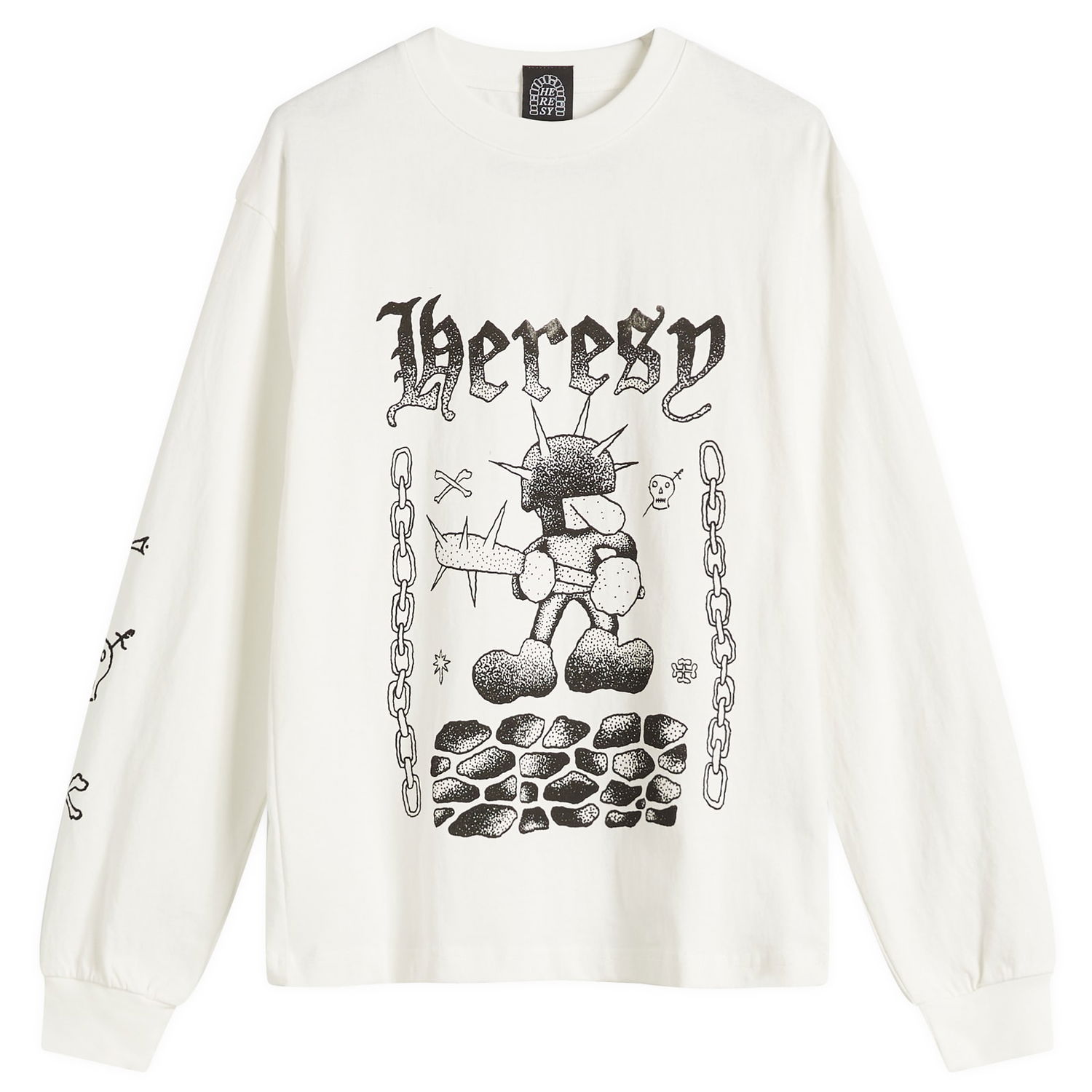 Тениска Heresy Fightin Long Sleeve T-Shirt Бяло | HSS25-T11-ECR, 0