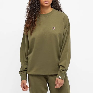 Суитчър BAPE Oversized Ape Logo Crew Sweat Зелено | 001SWH802503L-GRN, 2