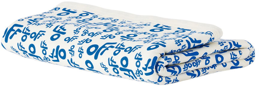 Аксесоари Off-White Kids 'AOP' Blanket Синьо | OBXT001F22JER0010345, 1