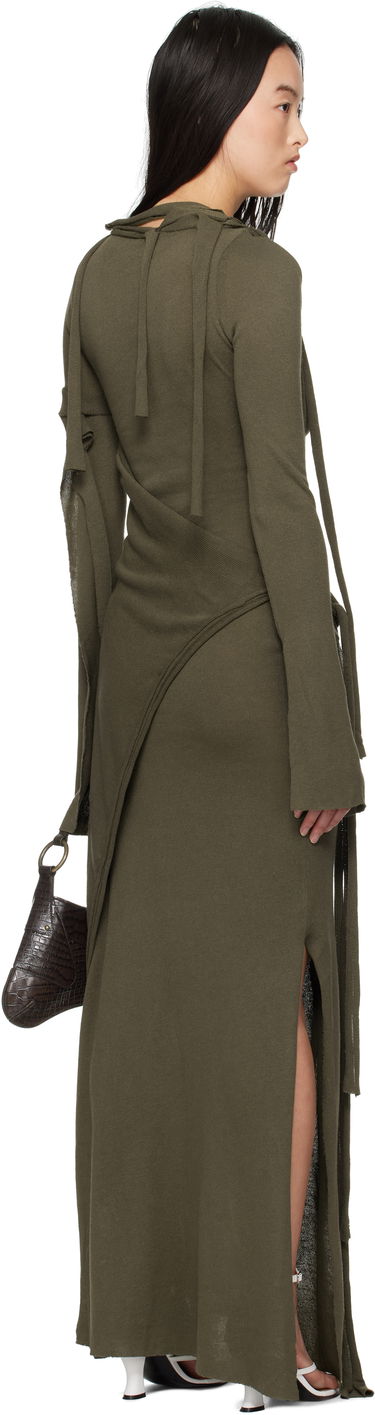 Pокля Ottolinger Ottolinger Deconstructed Long Sleeve Maxi Dress Зелено | 10550050601, 2