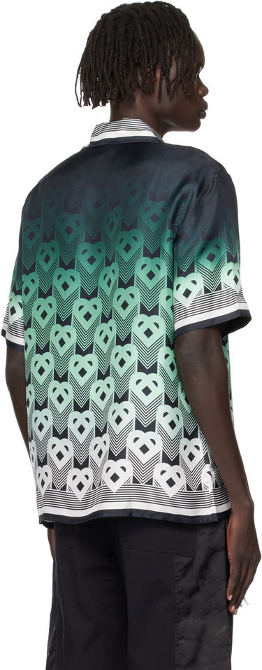 Риза Casablanca Cuban Collar Short Sleeve Shirt Зелено | MPF25-SH-003-04, 4