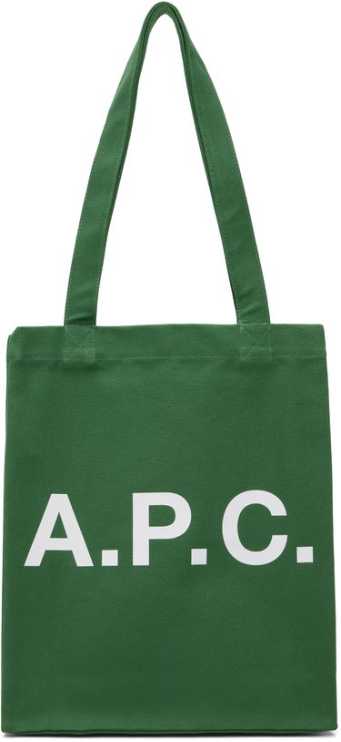 Голяма пазарска чанта A.P.C. A.P.C. Lou Tote Bag Зелено | COGYX-M61442, 0