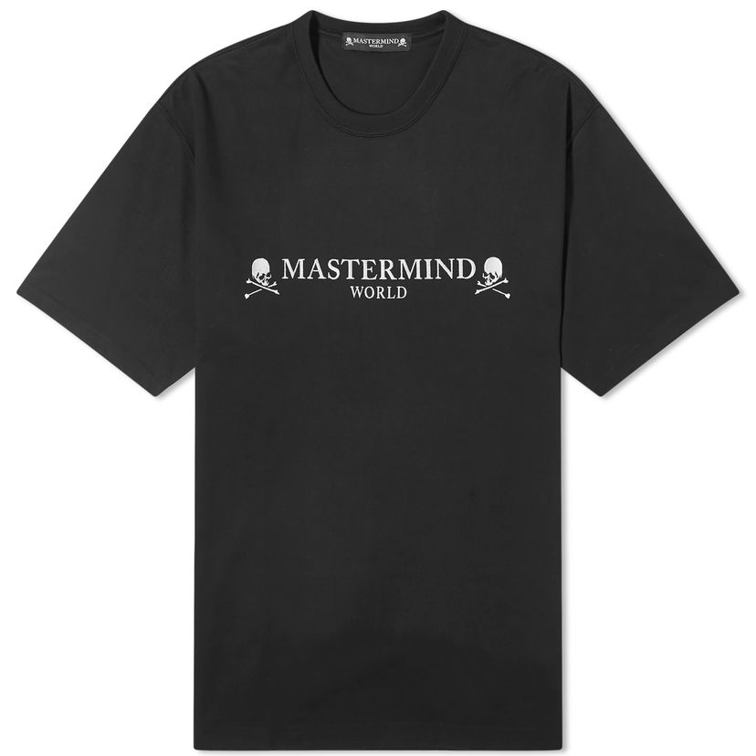 Тениска Mastermind WORLD Embroidered Skull Logo T-Shirt Черно | MW24S12-TS081-BLK