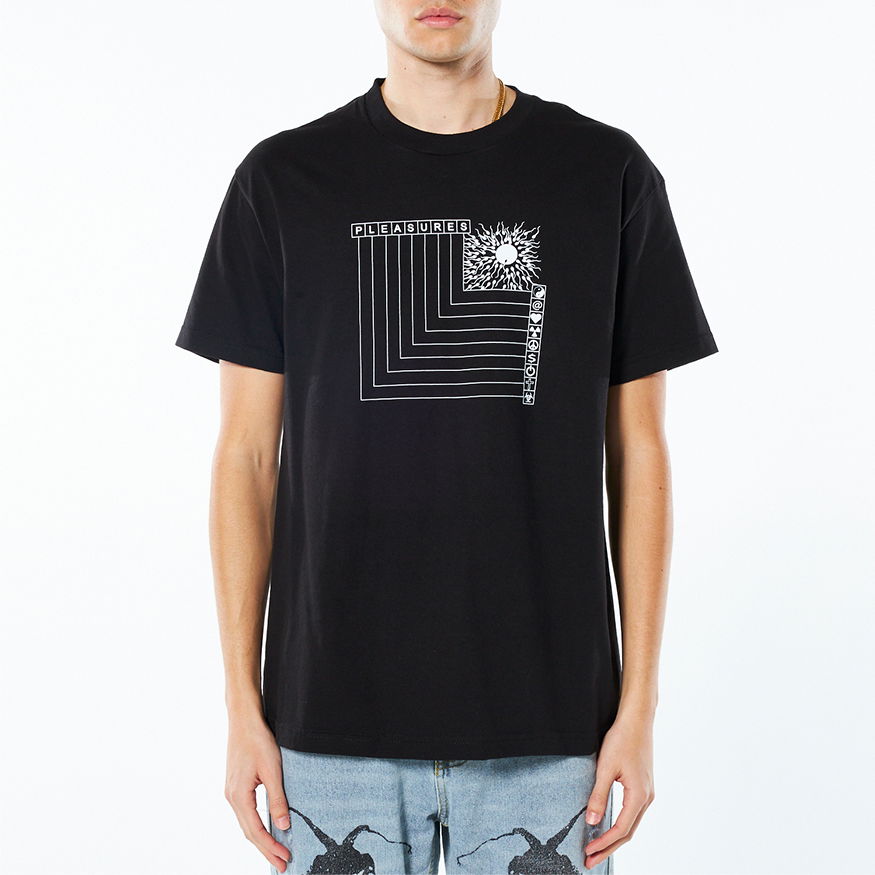 Тениска Pleasures Fertile Tee Черно | P22SP046-BLACK, 0