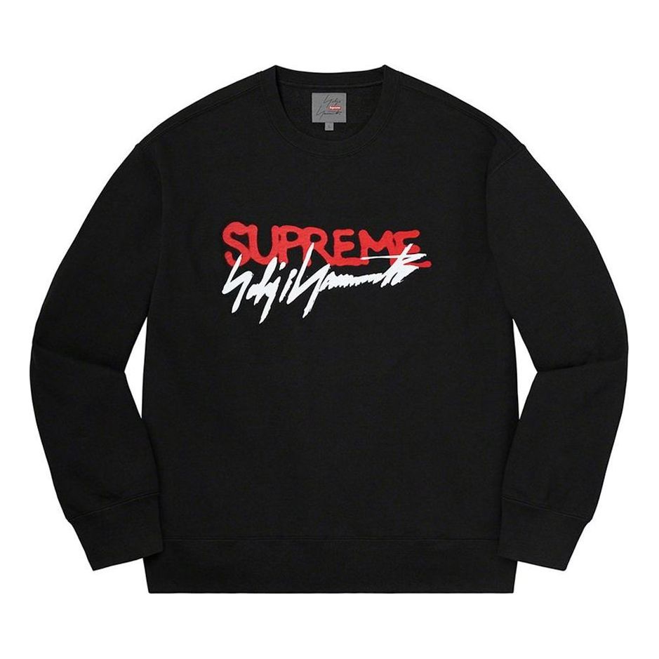 Пуловер Supreme Signature Crewneck by Supreme x Yohji Yamamoto Черно | SUP-FW20-095, 0