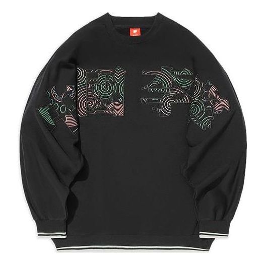 Пуловер Li-Ning Li-Ning Loose Round Neck Pullover Черно | AWDS222-1, 0