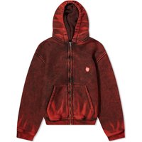 Суитчър Alexander Wang Shrunken Zip Up Hoodie Бургунди | 1CC1241873-644A, 1