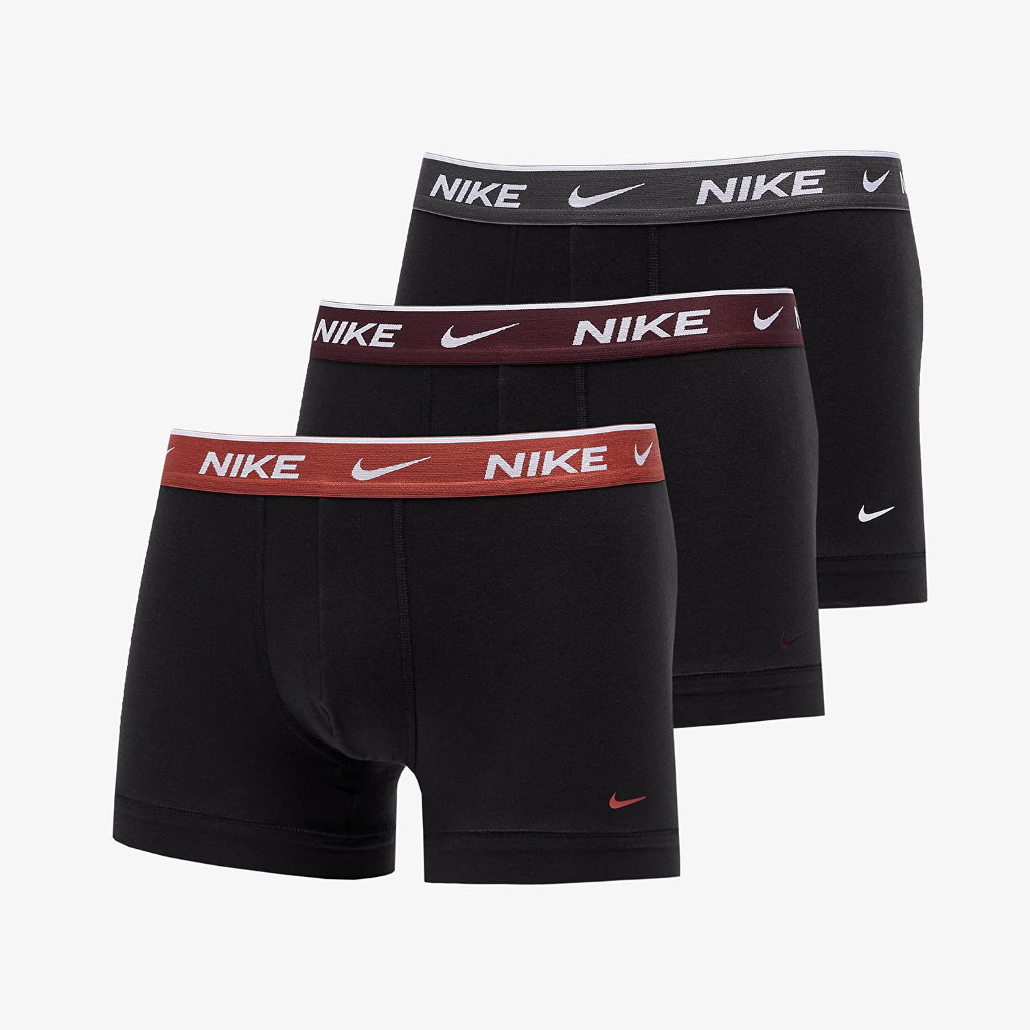Бельо и чорапи Nike Everyday Cotton Stretch Trunk 3-Pack Черно | 0000KE1008-5I7, 0