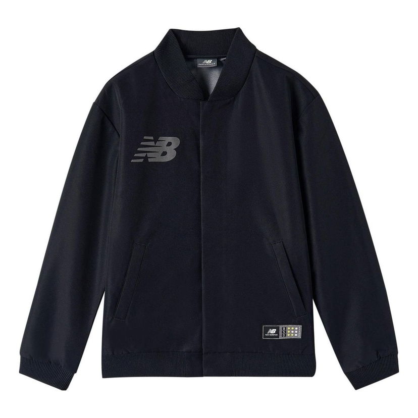 Яке бомбър New Balance Teamwear Logo Jacket Черно | NAA1R041-BK