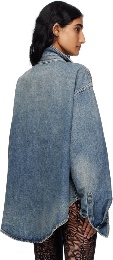 Риза Balenciaga Balenciaga Faded Denim Shirt Синьо | 783691 THW25, 2