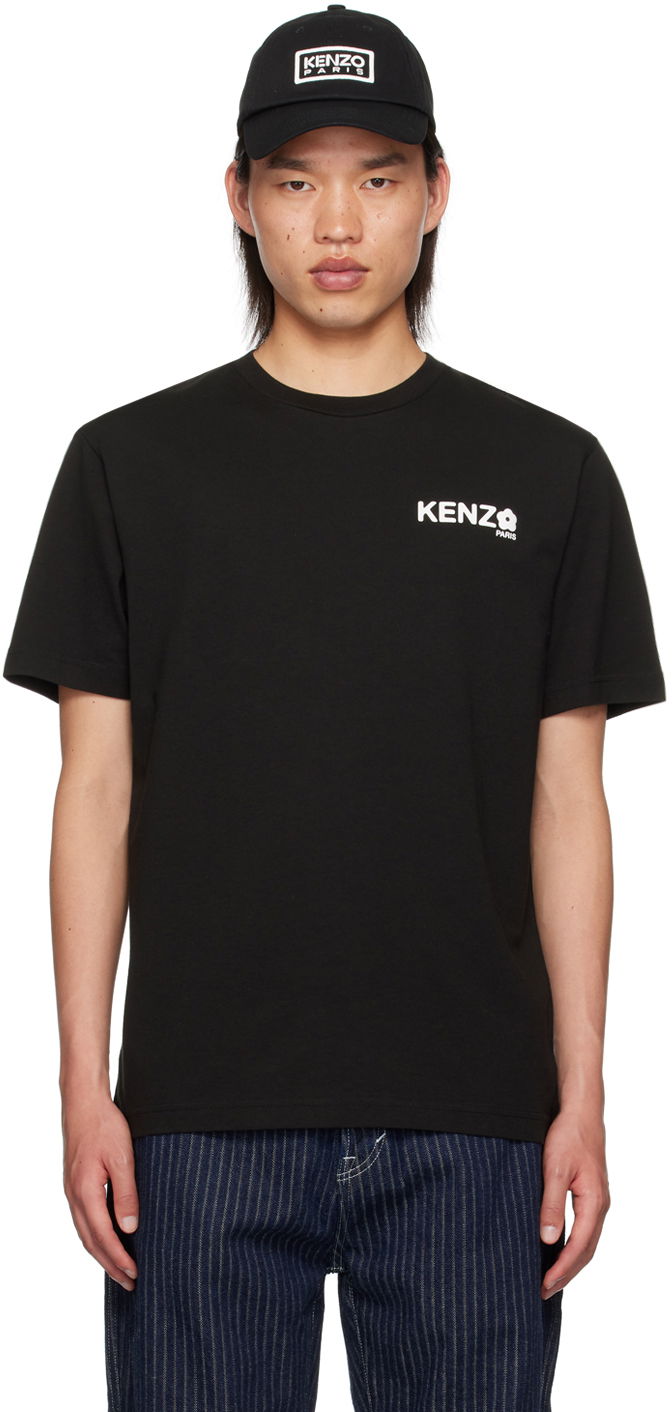 Тениска KENZO Black Paris Boke Flower 2.0 Classic T-Shirt Черно | FE65TS4714SG, 0