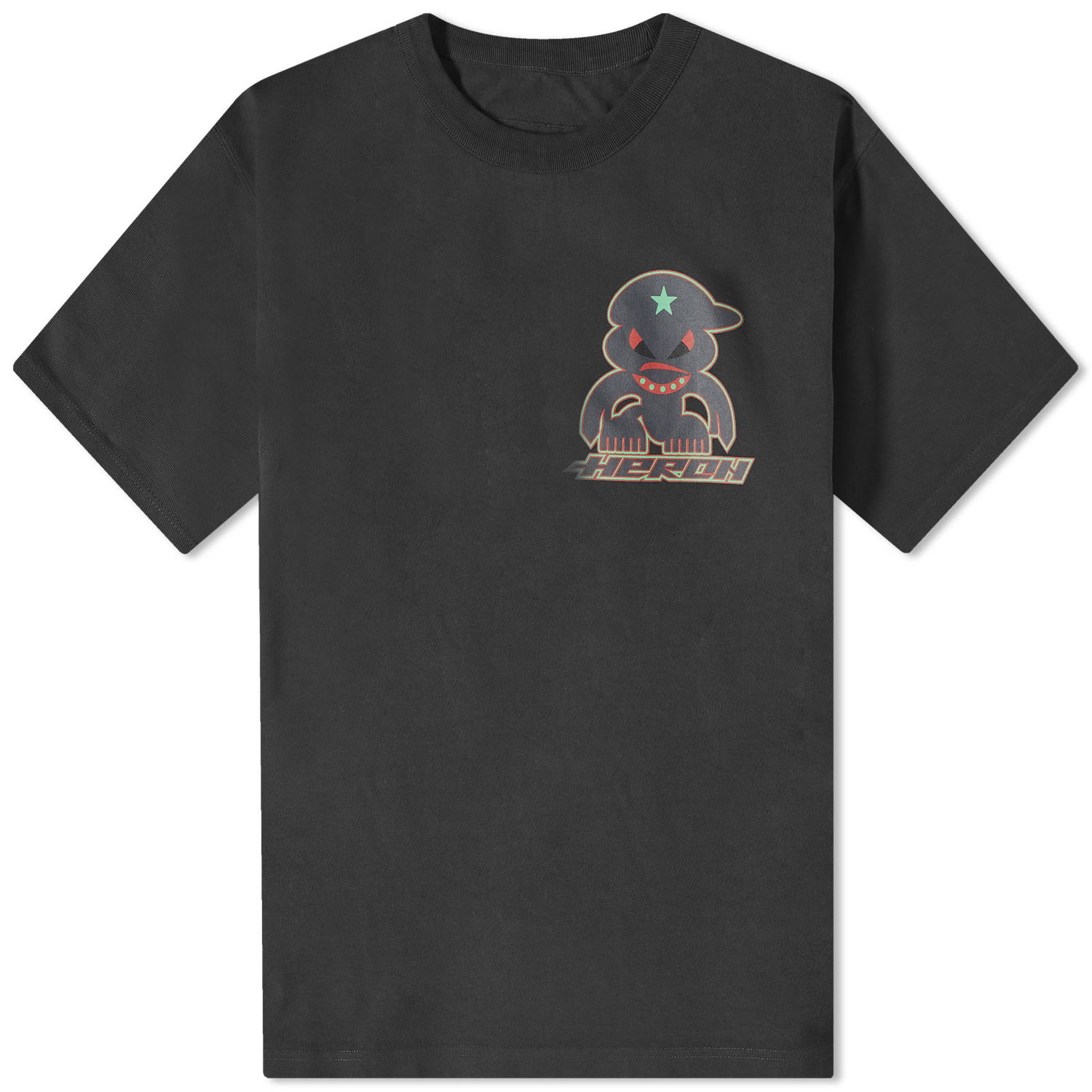 Тениска HERON PRESTON Monster T-Shirt Черно | HMAA032F23JER0181007, 0