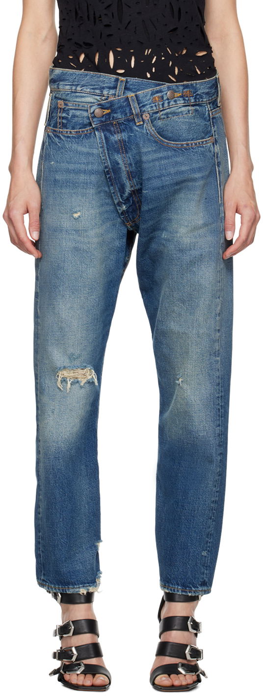 Дънки R13 R13 Crossover Jeans Синьо | R13W2048 D216C, 0