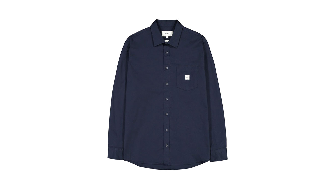 Риза Makia Square Pocket Shirt Тъмно синьо | M60121_670, 0