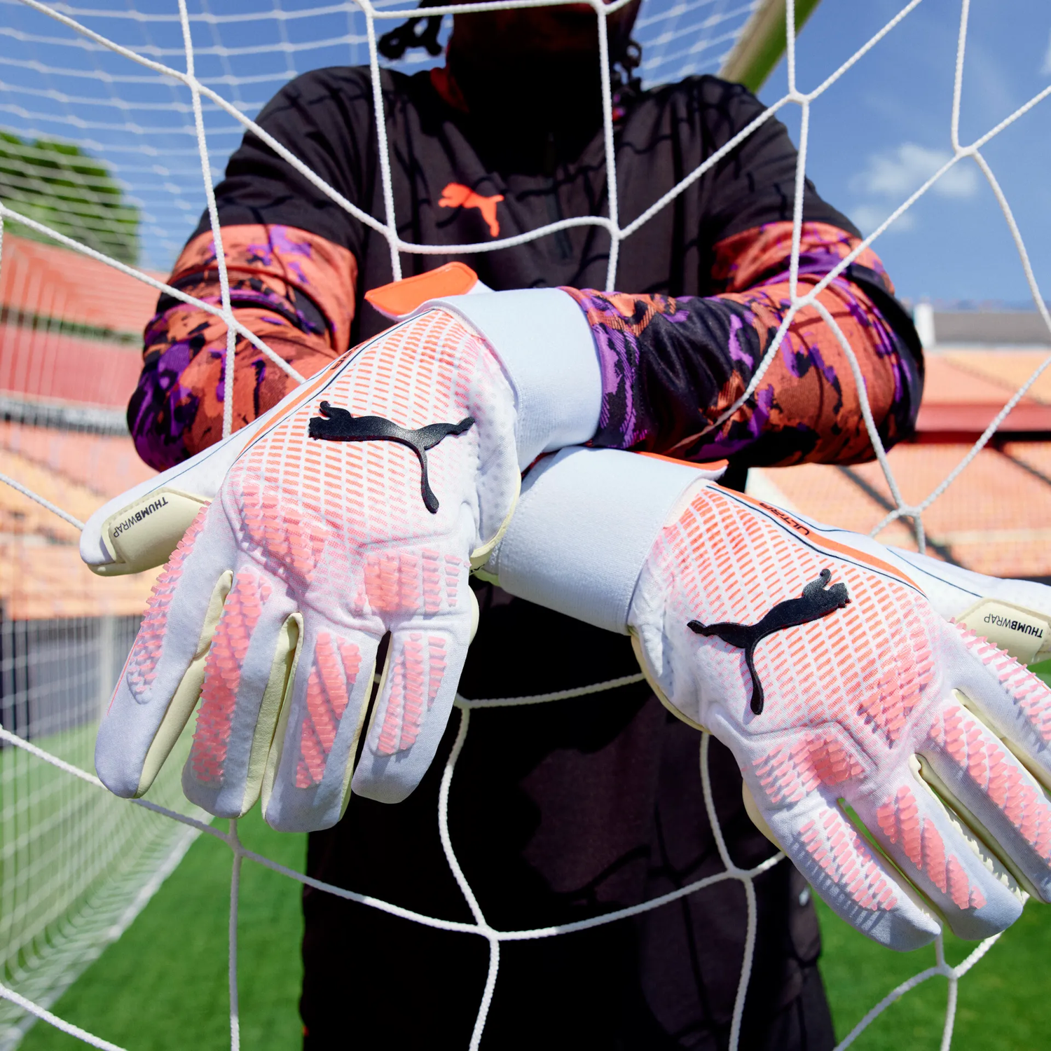 Спортна екипировка Puma ULTRA Ultimate Hybrid Goalkeeper Gloves with Thumbwrap and 4mm Super Soft Latex Бяло | 041948-06, 1