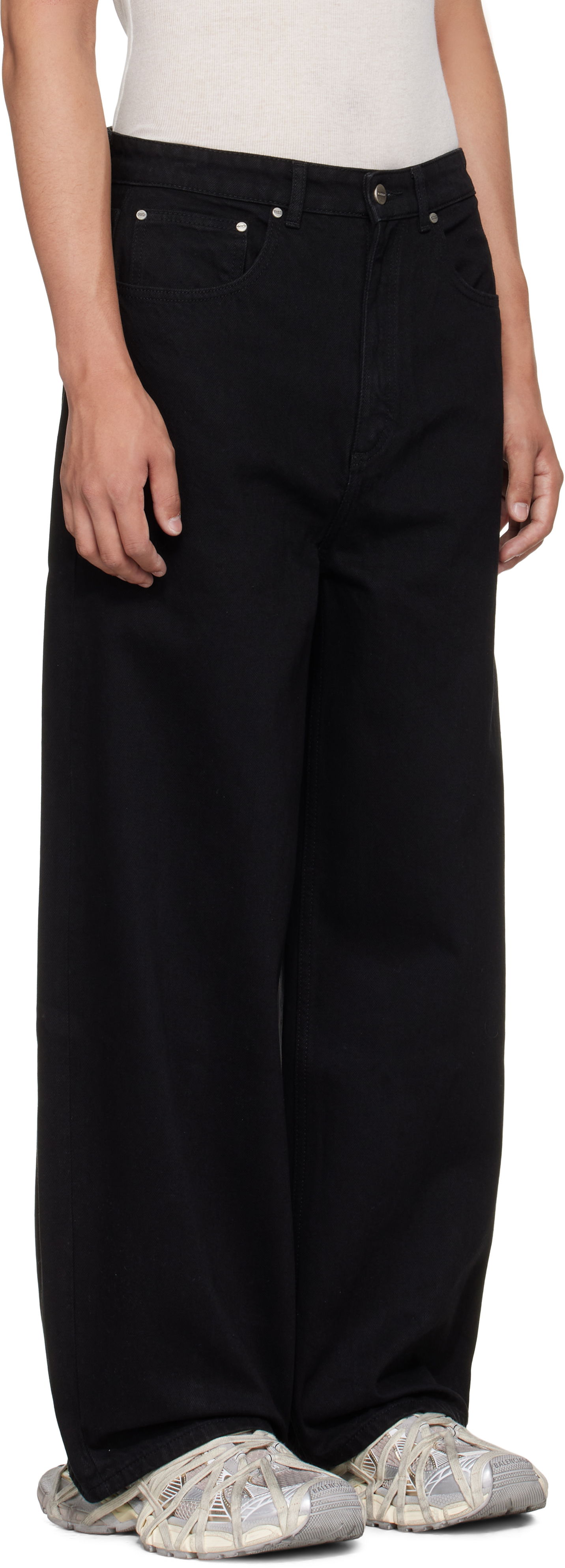 Дънки Han Kjøbenhavn Han Kjobenhavn Baggy Jeans Черно | M-134348, 1