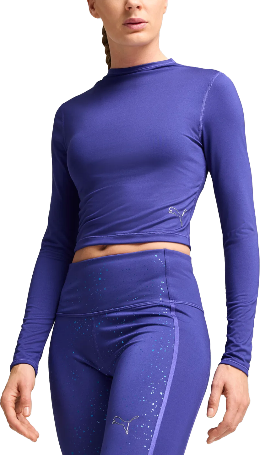 Съкратен топ Puma Puma Intergalactic Long Sleeve Crop Top Лилаво | 525801-27