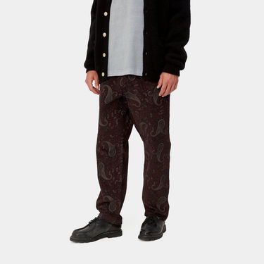 Панталони Carhartt WIP Flint Pant Paisley Print "Buckeye rinsed" Кафяво | I029443_1U6_02, 3