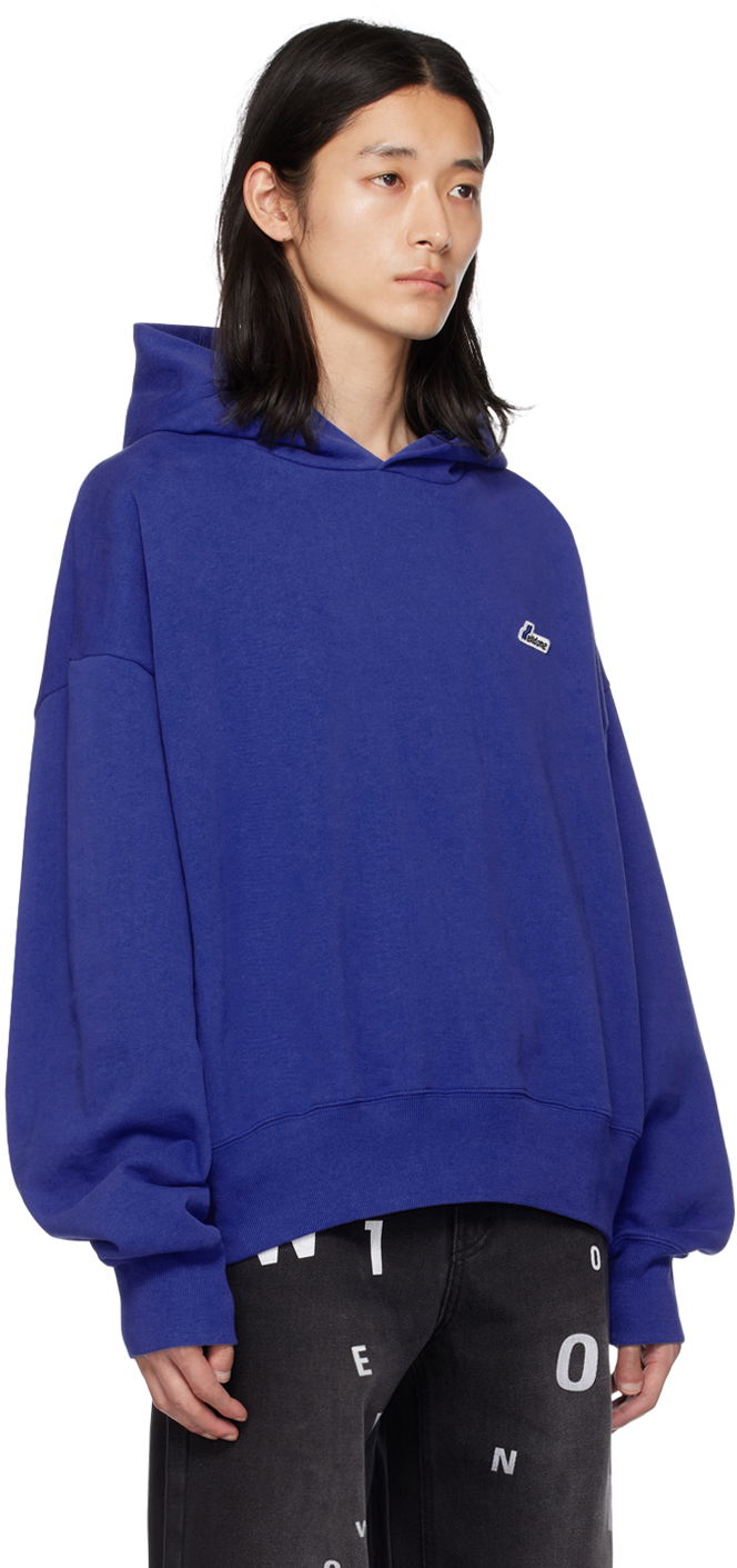 Суитчър We11done Embroidered Hoodie Синьо | WD-TH3-22-714-U-BL, 1