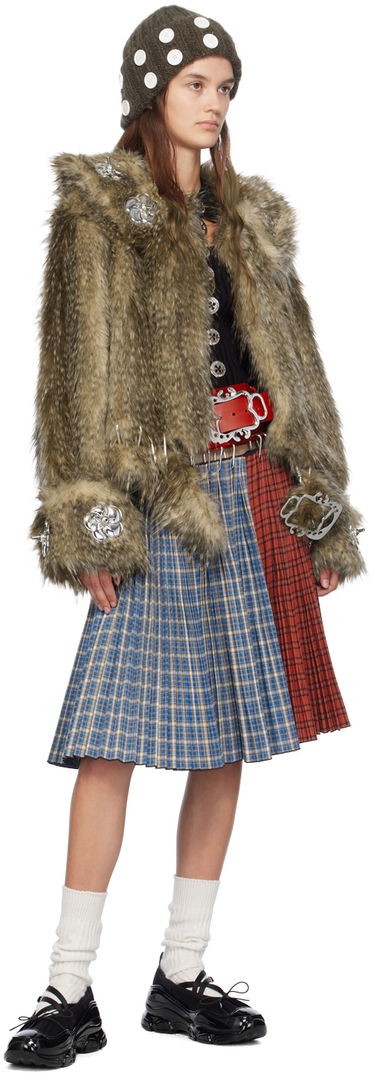 Пола Chopova Lowena Chopova Lowena Ethel Knee Carabiner Midi Skirt Синьо | 3197, 3