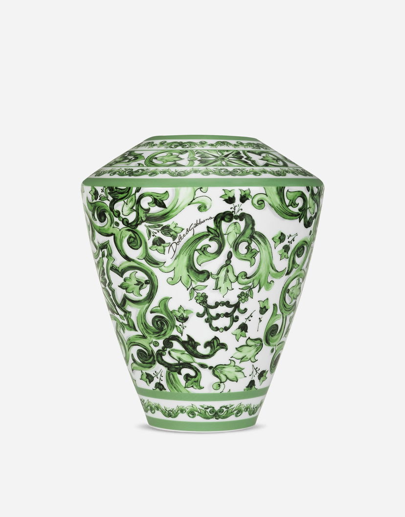 Домашен декор Dolce & Gabbana Dolce & Gabbana Large Amphora Porcelain Vase Зелено | TCC198TCAMZUV011