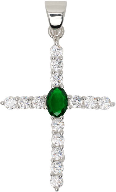 Колие VEERT VEERT 'The Small Cross' Pendant Металик | SPD1351-WG, 0