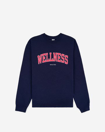 Суитчър Sporty & Rich Wellness Ivy Crewneck Тъмно синьо | CR662NA, 0