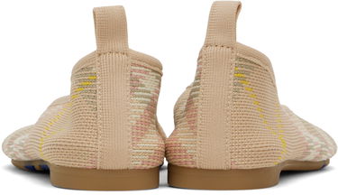 Облекло Burberry Burberry Check Knit Ballerina Flats Бежово | 8101053, 1