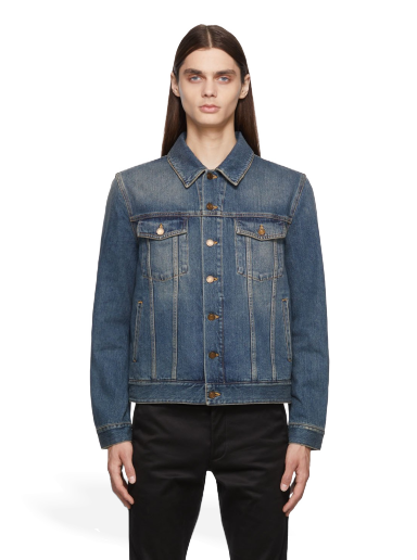 Яке Saint Laurent Denim Classic Vintage Jacket Тъмно синьо | 597064YC868