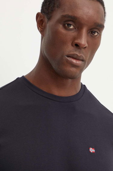 Тениска Napapijri Black Long Sleeve T-Shirt Синьо | NP0A4HN70411, 0