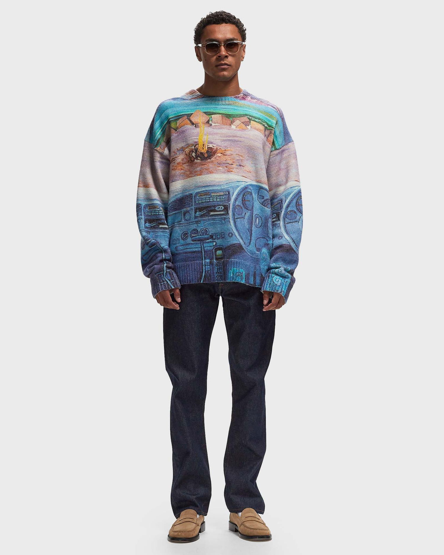 Пуловер JW Anderson PRINTED JUMPER Синьо | KW1222-YN0373-835, 1