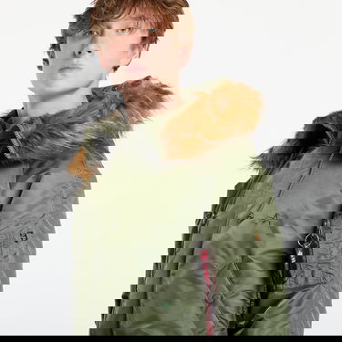 Яке бомбър Alpha Industries N-2B Heritage Faux Fur Trim Hooded Bomber Jacket Зелено | 100105-01, 1